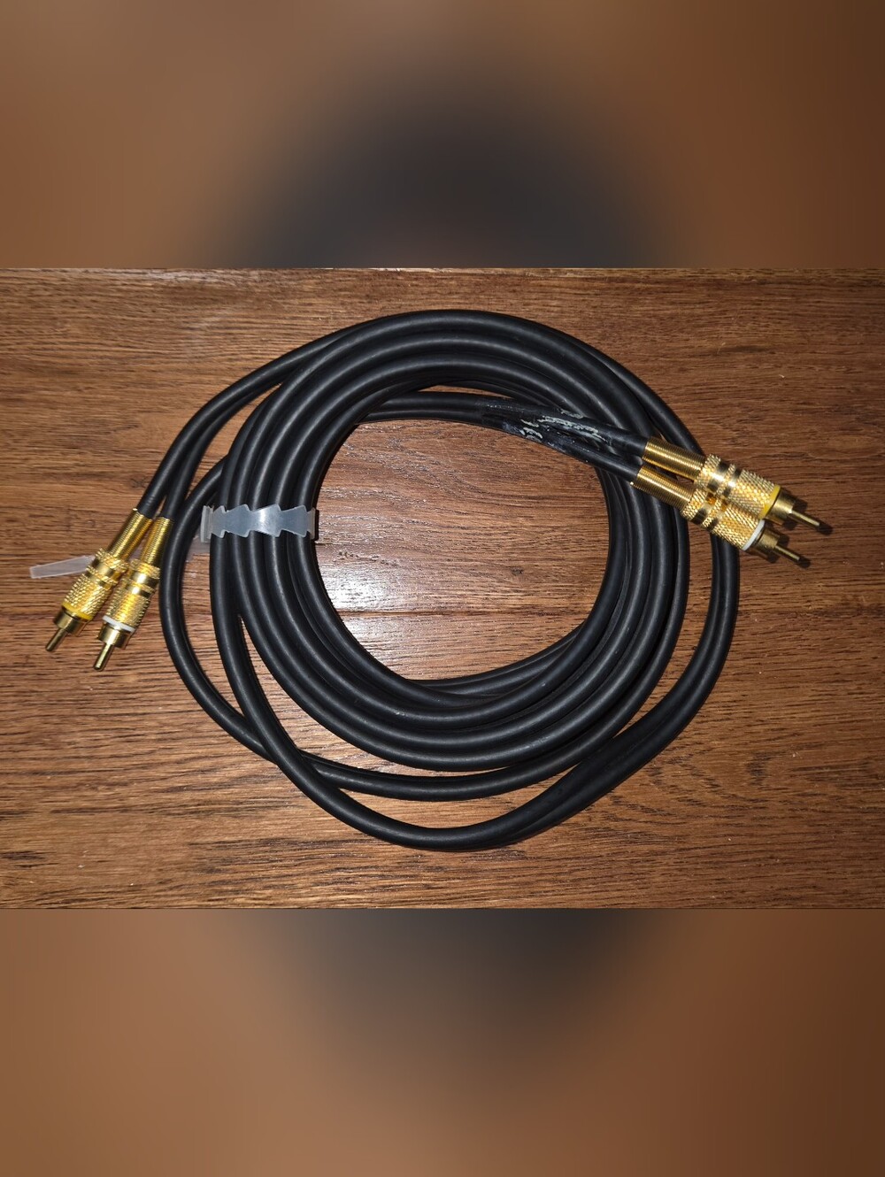 Premium Audio / Video Cable - 2 Prong Male To Male Swivel Connectors- Gold Plate